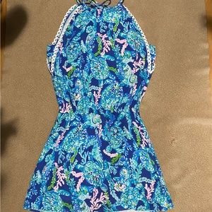Lilly Pulitzer Romper Size XXS tie back super cute!